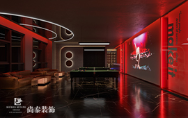 惠州100平米復(fù)古牛仔風(fēng)小酒館裝修設(shè)計案例