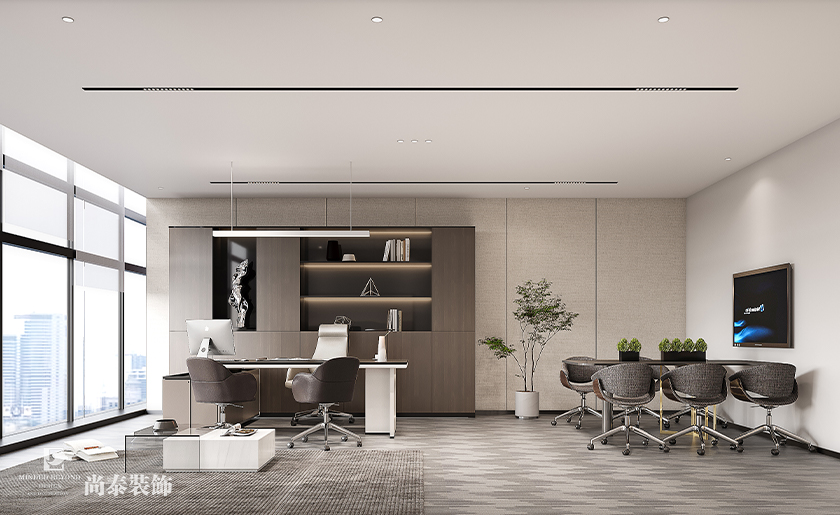 深圳龍華華南數字谷1200平米智能科技公司辦公室裝修設計案例