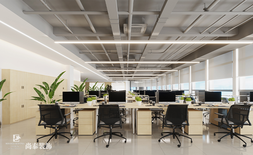 深圳南山萬融大廈700平米汽車用品公司辦公室裝修設(shè)計(jì)案例