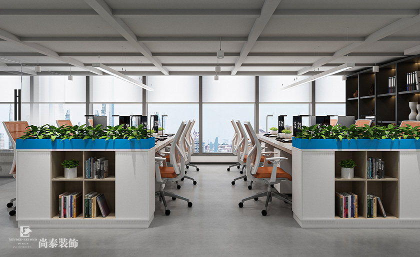700平米科技公司深圳南山方大城寫字樓辦公室裝修設計案例
