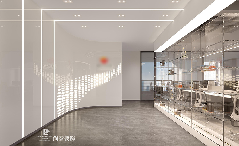 深圳南山智谷寫字樓350平米環保節能科技公司辦公室裝修設計