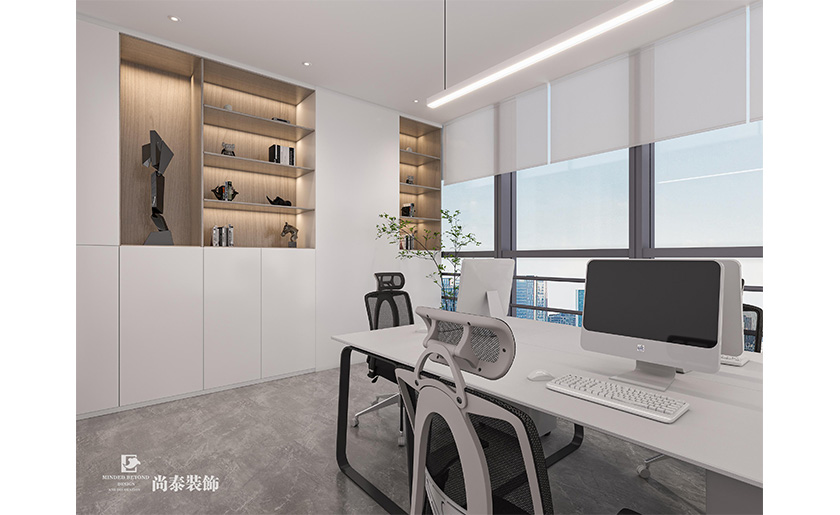 深圳南山智谷寫字樓350平米環保節能科技公司辦公室裝修設計