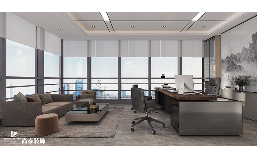 深圳南山智谷寫字樓350平米環保節能科技公司辦公室裝修設計