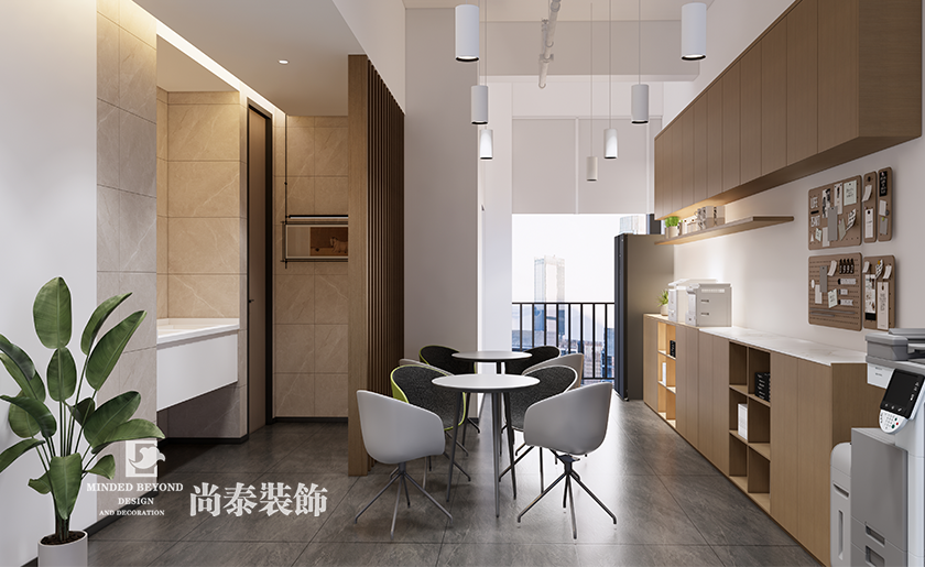 深圳龍崗區智能科技型寫字樓辦公室裝修設計案例